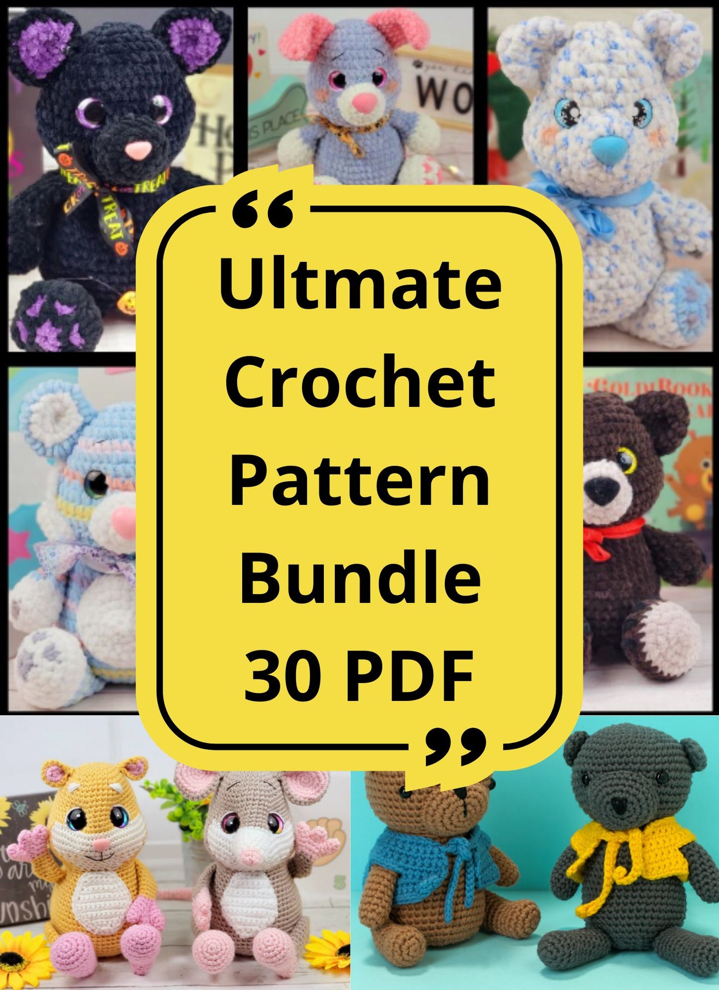 Bundle 30 PDF Crochet Pattern+BONUS - Zamartdigital