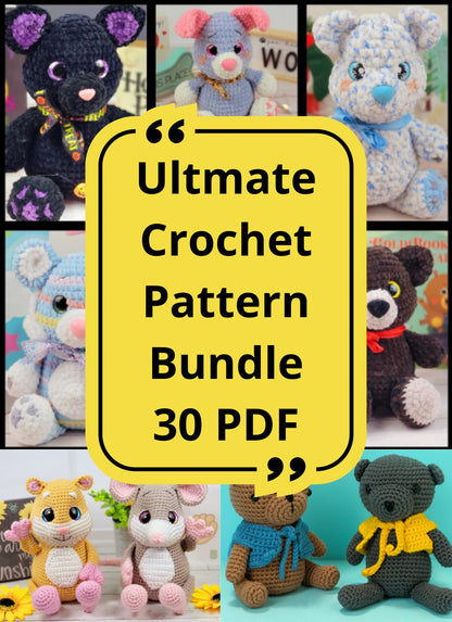 Bundle 30 PDF Crochet Pattern+BONUS - Zamartdigital